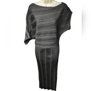 Zara NWT Asymmetrical Textured Dress Sz M